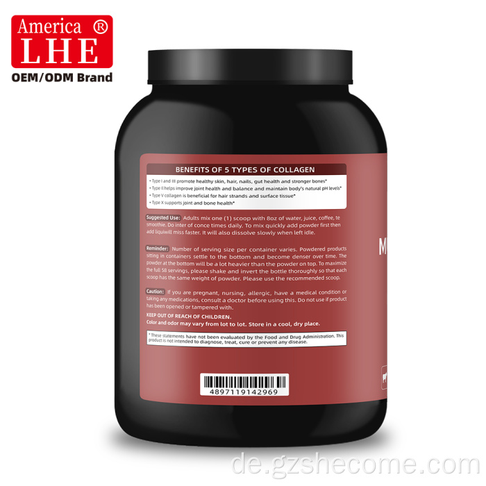 Shecome Multi Collagen Protein Powder Hautgelenkunterstützung
